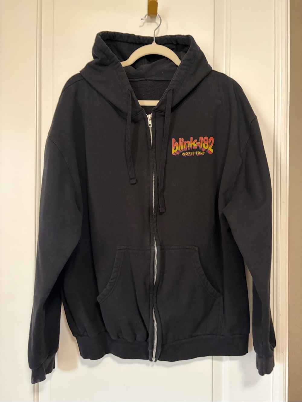 Unisex🥁Blink 182 World Tour Concert in Hometown, San Diego Zip-Up Hoodie🎸